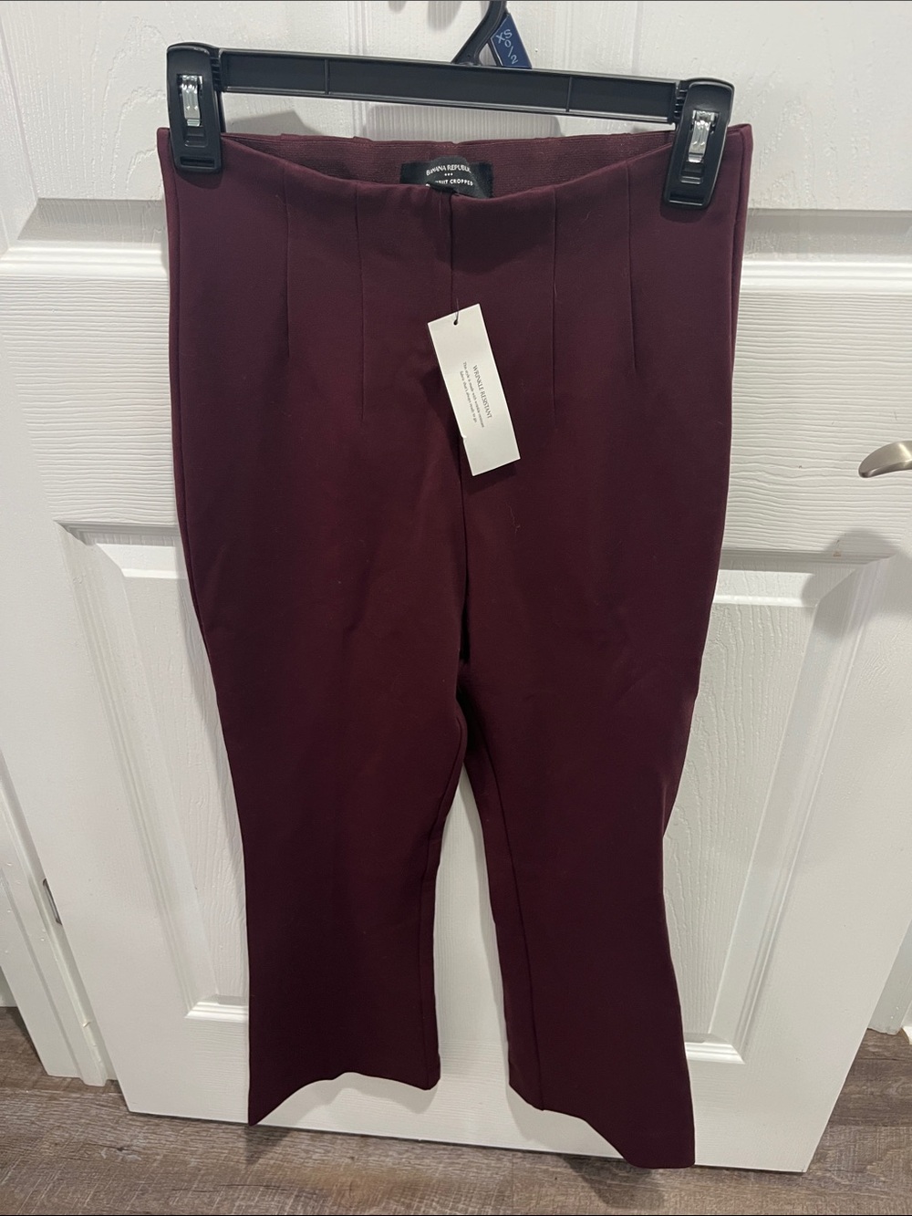 Banana Republic Factory Burgundy Boot Cut Ponte Pants